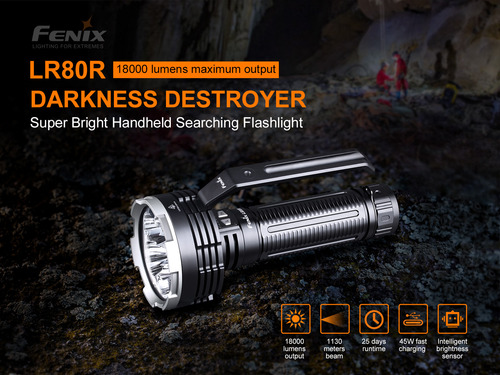 Linterna Fenix Lr80r 18000 Lumenes Torch Chile
