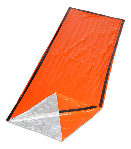 Saco De Dormir De Emergencia Portátil Ligero Para Exteriores Color Naranja