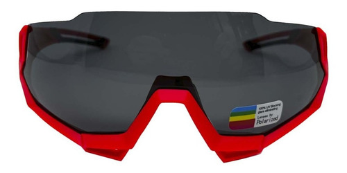 Oculos Ciclismo Polarizad0 Air Ii Vermelho - Elleven Cor da lente Cinza