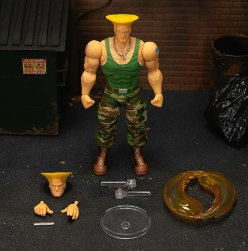 Street Fighter 2 Figura De Guile Original De Jada Toys