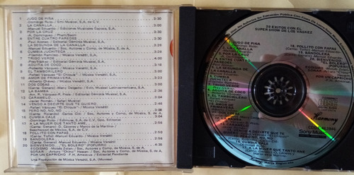 Cd Del Super Show De Los Vaskez 20 Mas Cd De Regalo (Usado)