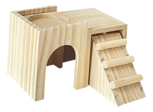 Ci Casa Madera For Hámster, Cabaña Cámara For Jerbos
