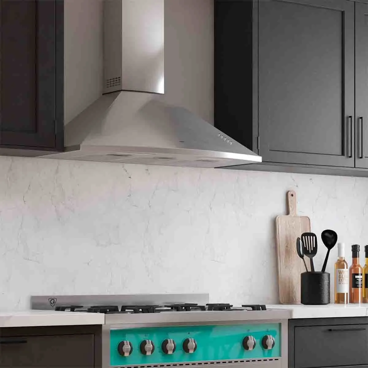 Extractor purificador de cocina TST Lanin ac. inox. de pared 600mm x 295mm x 510mm acero inoxidable 220V