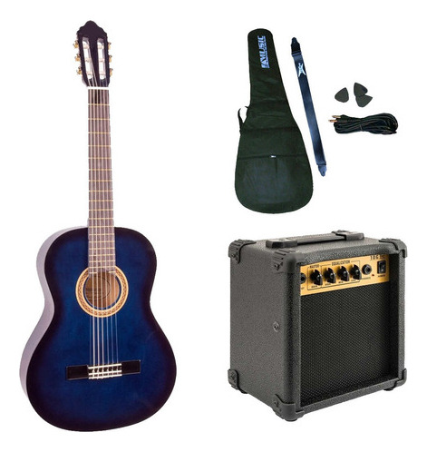 Combo Guitarra Electroacustica + Amplificador + Accesorios