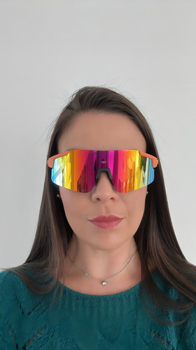Óculos Solar Mormaii Grand Tour 3 M0180bc111 Lente Espelhada Cor Laranja