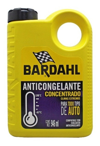 Anticongelante Concentrado Bardahl Botella 946ml