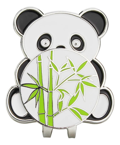 (b) Marcador De Pelota De Golf Estilo Panda Para Un Clip Mag