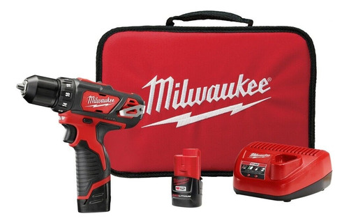 Milwaukee 2407-22 M12 Taladro 3/8 Pulgadas 