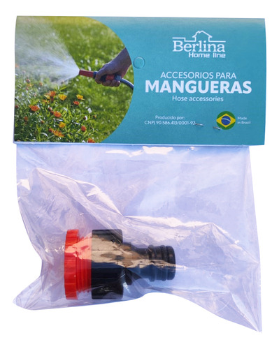 Adaptador Para Manguera 1/2  Y 3/4  Berlina Home En Bolsa