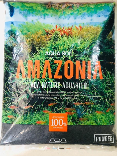 Substrato Fertil Aqua Soil Amazonia Powder 9l Ada Plantandos