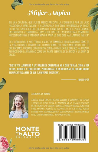 Libro : Mujer Atipica Libre, Completa Y Llamada En Cristo -