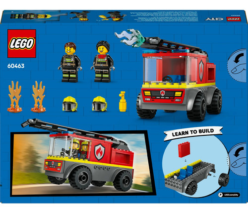Lego City Camión De Bomberos Con Escalera Juguete 60463