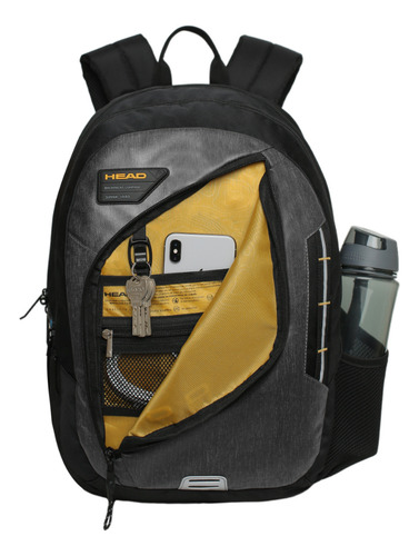 Mochila Hombre Spider Melange Reverse Gris Oscuro Head