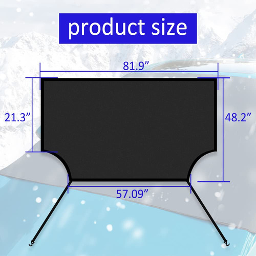 Cubierta De Parabrisas Asubha Modelo Impermeable Para Nieve