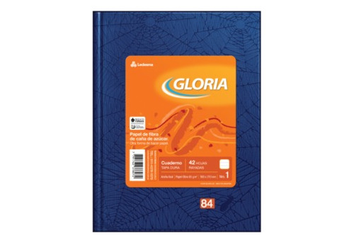 Cuaderno Gloria N°1 Araña X 84 Hojas Rayado Cuadri Pack X 10