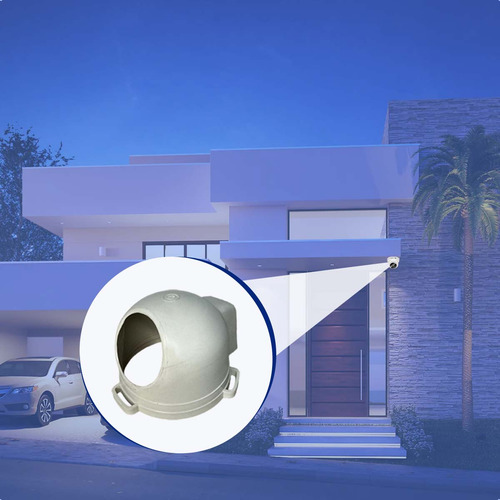 Protetor Antifurto De Camera Dome Acoplamento Profissional Cor Branco