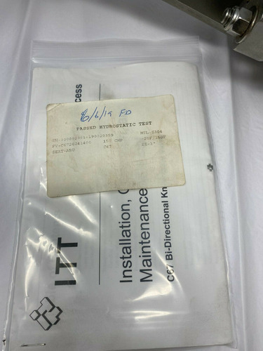 Fabri-valve C67 3 Bi-directional Knife Gate Valve -20f/ Yyl