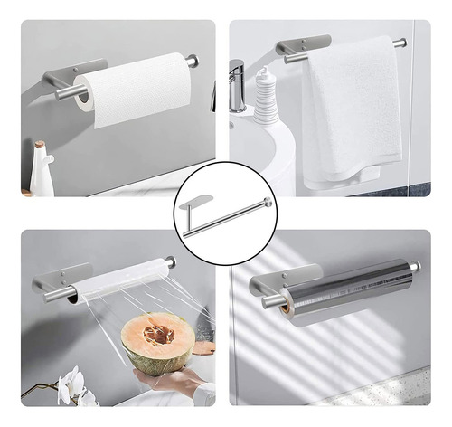 Soporte De Papel En Rollo Montado En La Pared Estante Dispen