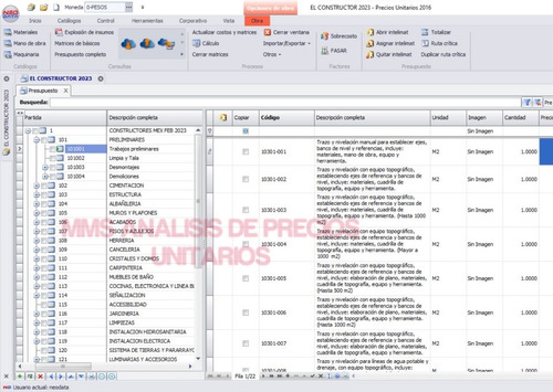 15 Mil Tarjetas/matrices Precios Unitarios 2023 (Usado)