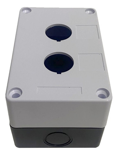 Caja Gris 2 Orificios Para Botones De 22mm H9-2 (26192)