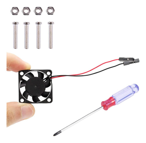 Dkardu 2 Pcs Para Ventilador Raspberry Pi 4, Ventilador De E