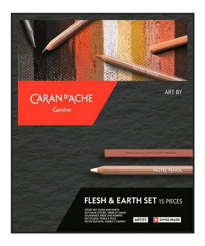 Kit Lápices Pastel Tierra Y Cuerpo Caran D'ache Art By 
