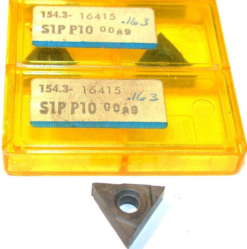 Lot Of 9 New Sandvik S1p P10 Carbide Inserts 154.3-16415 Bbd
