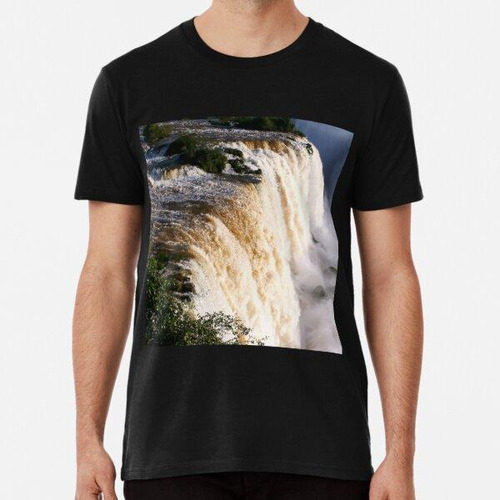 Remera Diseño De Una Cascada Natural Con Flujo Veloz Algodon