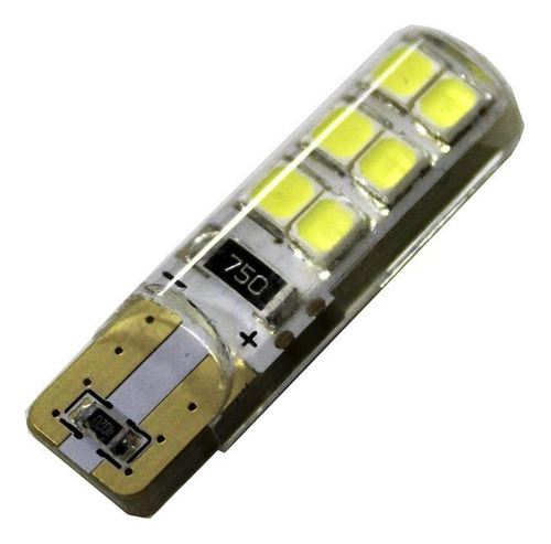 Foco Pellizco 12 Leds 2835 Cubierta Silicón Blanco