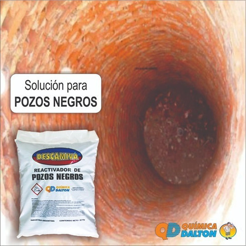 Imagen 3 de 3 de Solucion Para Pozos Ciegos - Descamiva Bolsa X 20 Kg