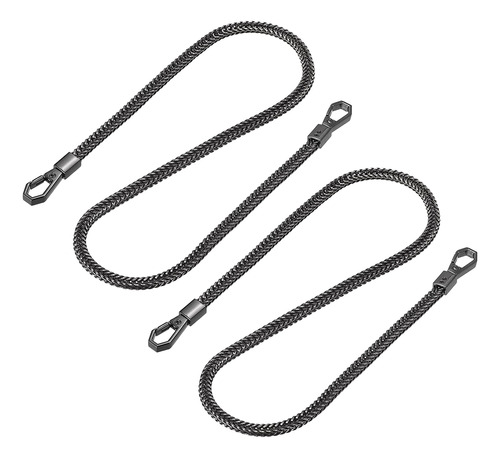 Uxcell Purse Chain Strap - 2pcs 24  X 0.28 (lxw) Flat Chain