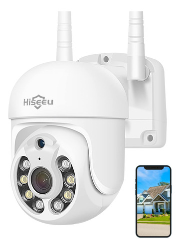 Hiseeu Cámara De Seguridad Inalámbrica 5mp Wifi Cámara Ptz