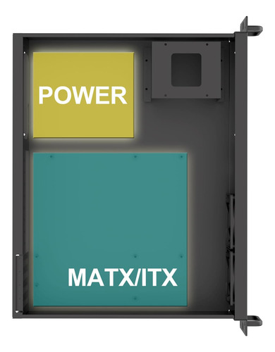 2u Micro Atx Compact Rack Mount 2 X 5.25 Soporte De Chasis A