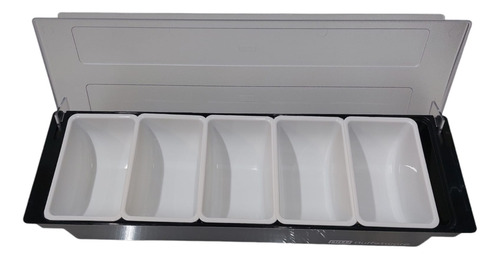 Caja Para Condimentos Plastico 5 Insertos Plasticos