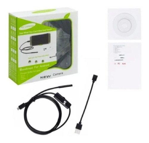 Pack 02 Camaras Tipo Sonda Endoscopio Android 2 Metros