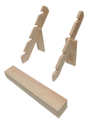 Exhibidor Peldaños Tamaño Pequeño Madera Compacto