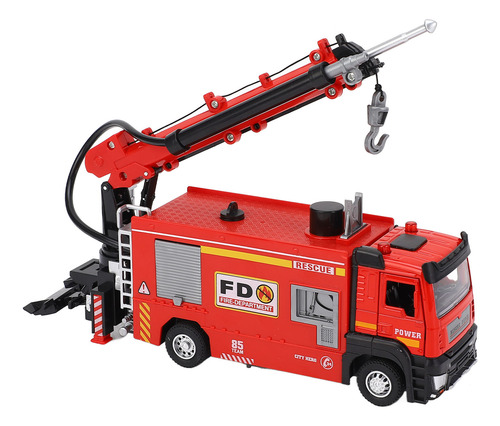 Ladder Firetruck Toy Toy Water Spray Function Alloy Model Fo