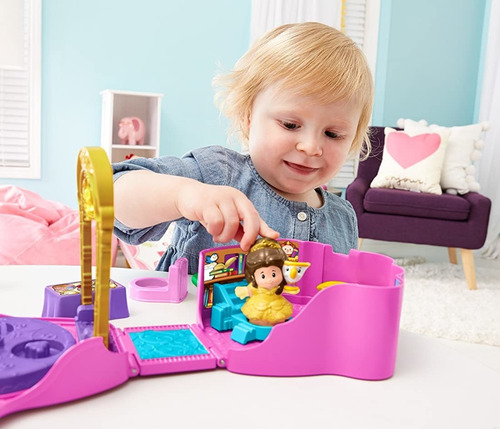 Imagen 6 de 6 de Little People La Princesa De Disney, Belle's Fold 'n Rose