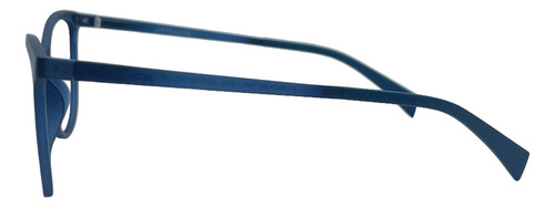 Armação De Óculos Atitude Attach Astral D12 Azul Fosco Tamanho 53