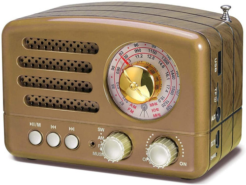 Prunus J-160 Retro Transistor Radio Am Fm Sw Radio, Pequeña 