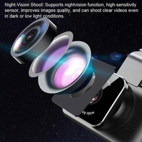 Q Dashcam Frontal Y Trasera De 1080p Para Automóvil