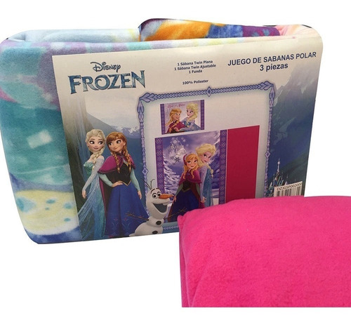 Juego De Sabanas Disney Polar 1 Plaza Frozen