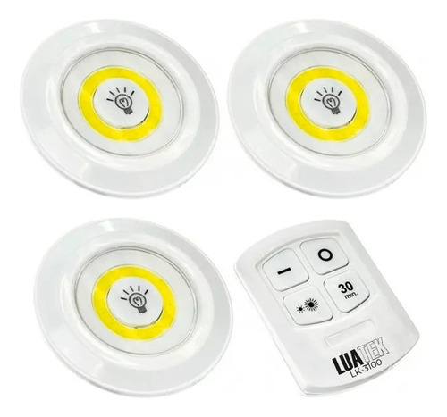 Set Luces Led X3 Control Remoto-inalambricas