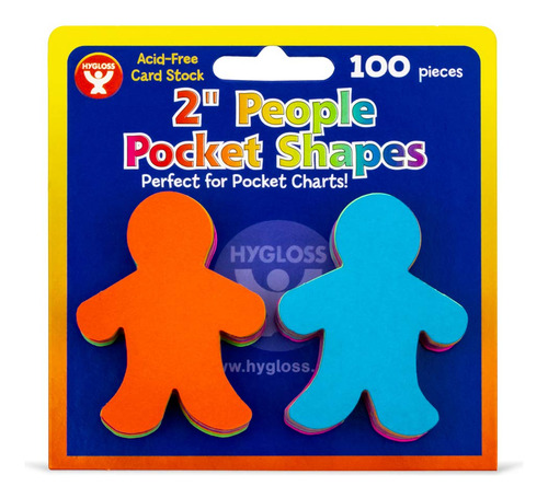 Recortes De Papel Formas De Personas 5 Colores 100 Unidades