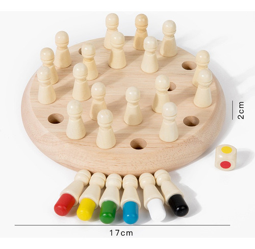 Juego De Mesa Montessori Didáctico De La Memoria De Madera