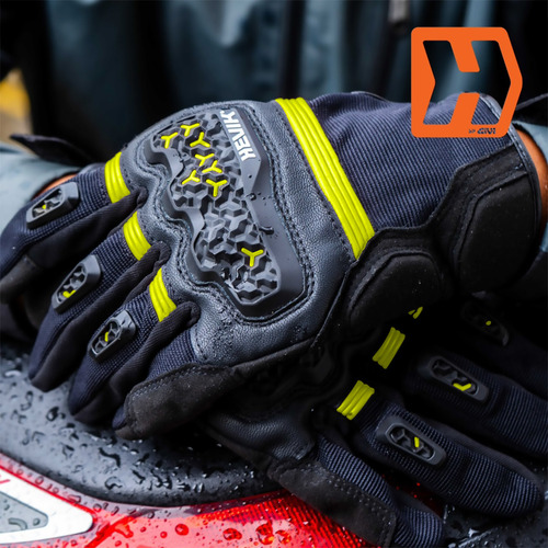 Guante Moto Con Protecciones - Hombre - Negro/amarillo