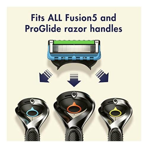 Gillette Fusion5 Proglide Cuchillas De Afeitar Para Hombre,