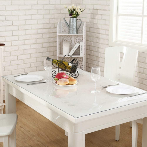 Protector De Mesa Necaux Frosted, 1,40 X 1,40 Metros, Pvc