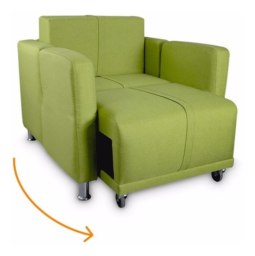Imagen 3 de 6 de Sofacama Sofa Cama Salas Minimalista Individual Mobydec