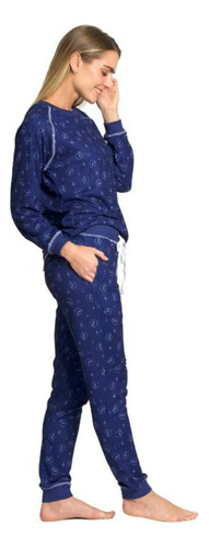 Pijama Para Dama Peanuts Snoopy Talla G Azul Marino